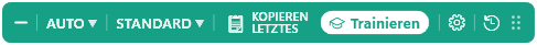 Die WritingAnt-Toolbar mit dem Teach-Button nach einem Ergebnis.