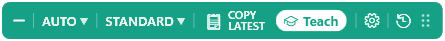 The WritingAnt toolbar showing the Teach button after a result.