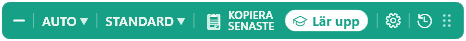 WritingAnts verktygsfält med Teach-knappen efter ett resultat.